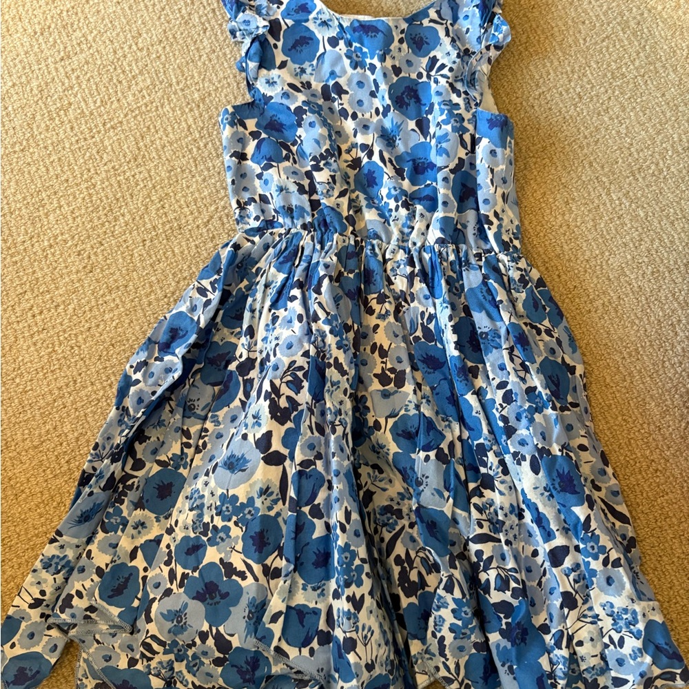 Tahari Blue Floral Kids Dress